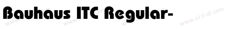 Bauhaus ITC Regular字体转换